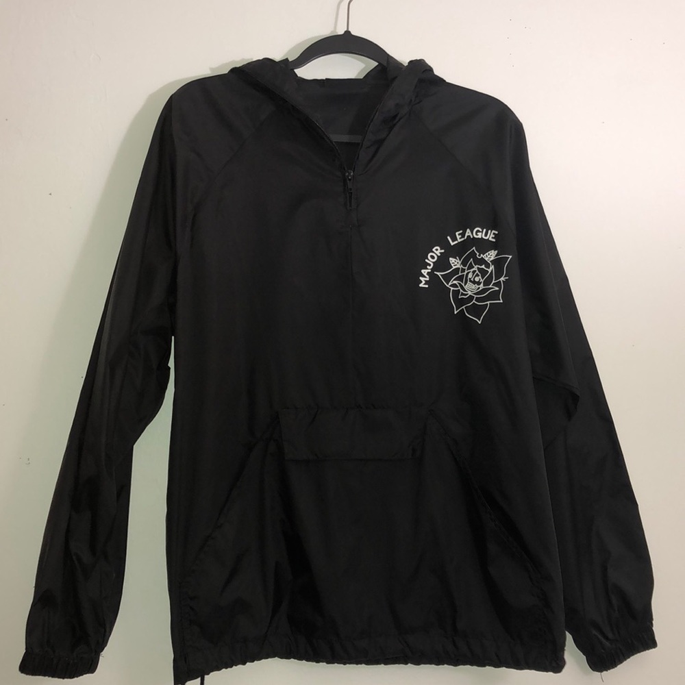 Black Major League band windbreaker